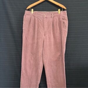 Duck Head mens burgundy chino pants pleated front 36 x 32 Vintage Preppy 90s Y2K